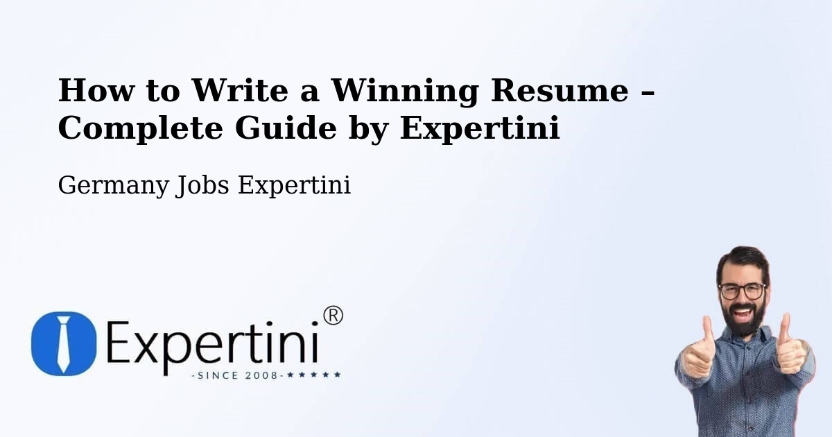 Resume Writing Guide for Job Seekers – Garrel - Garrel, Germany Jobs Expertini